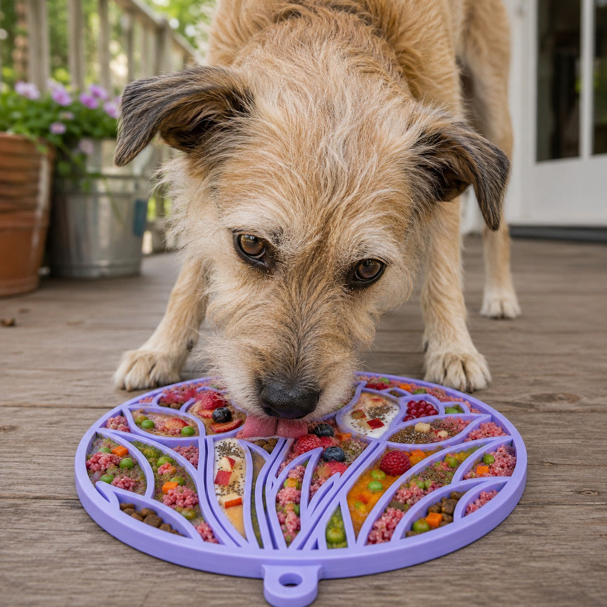 Tulip Design eMat - Enrichment Lick Mat For Dogs and Cats - With Suction Cups | USA Made - SodaPup/True Dogs, LLC - Flyclothing LLC