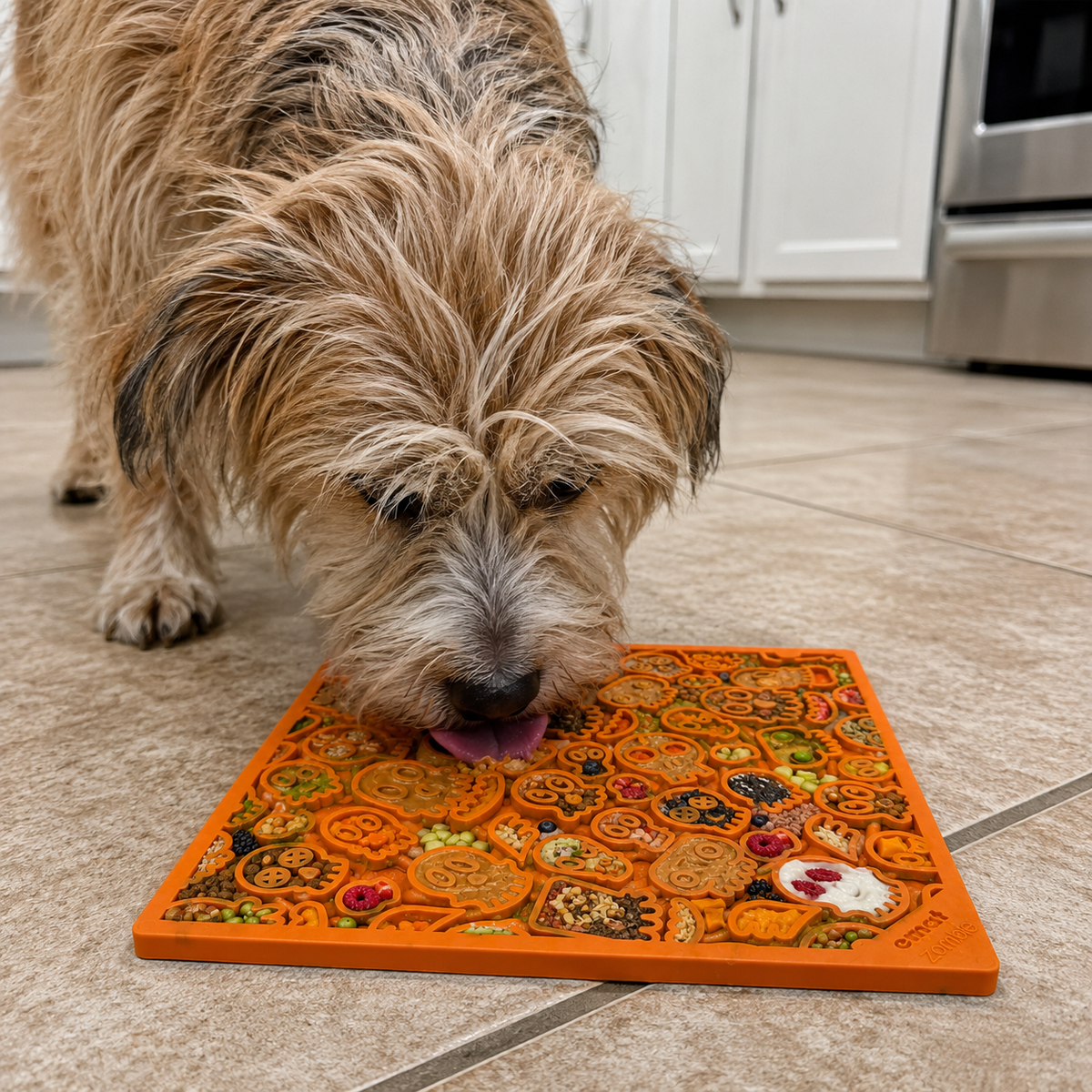 Zombie eMat - Enrichment Lick Mat for Dogs and Cats | Halloween Skull Design | SodaPup - SodaPup/True Dogs, LLC - Flyclothing LLC