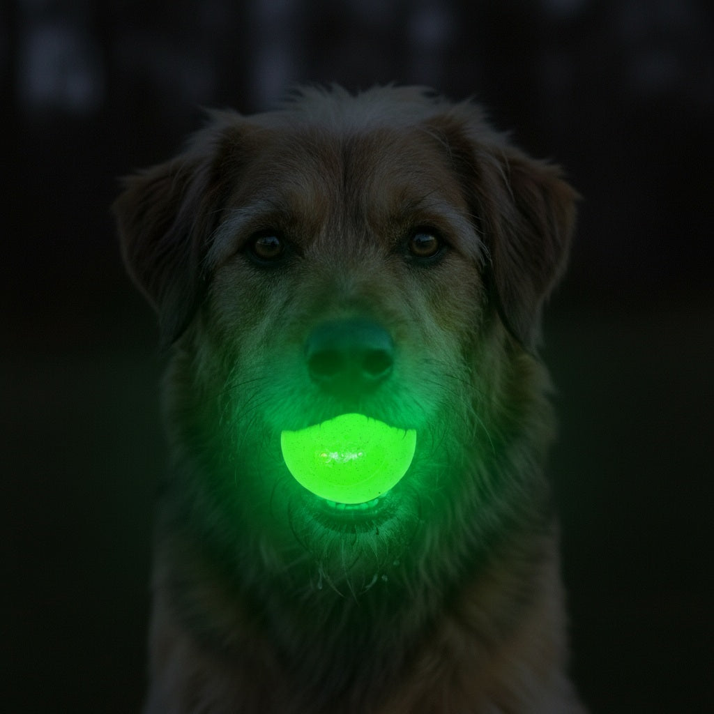 Glow in the Dark Glitter Ball 2-Pack Dog Toy | Soft PUP-X Rubber Floating Fetch Ball with Treat Dispenser | USA Made - SodaPup/True Dogs, LLC - Flyclothing LLC