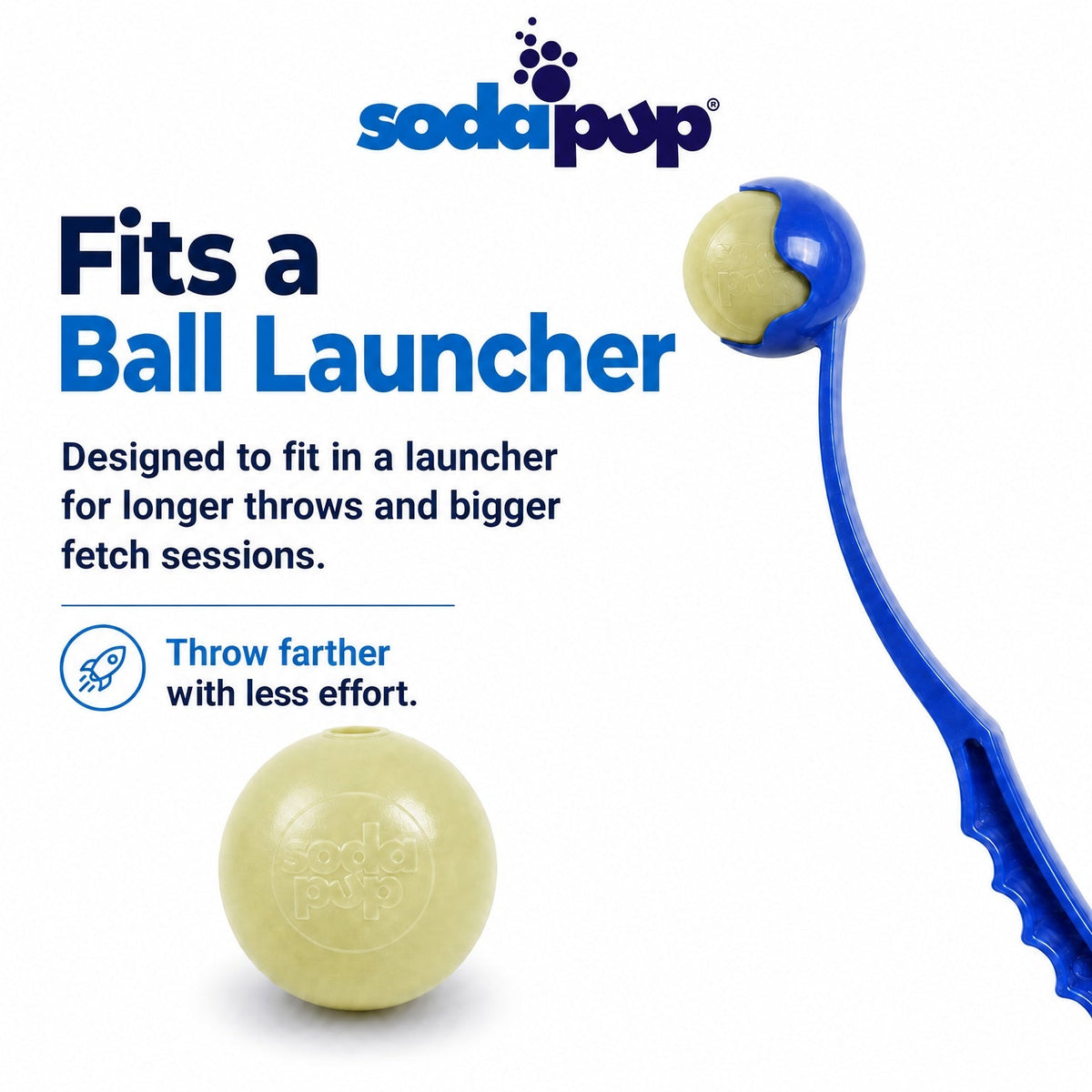 Glow in the Dark Glitter Ball 2-Pack Dog Toy | Soft PUP-X Rubber Floating Fetch Ball with Treat Dispenser | USA Made - SodaPup/True Dogs, LLC - Flyclothing LLC