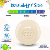 Glow in the Dark Glitter Ball 2-Pack Dog Toy | Soft PUP-X Rubber Floating Fetch Ball with Treat Dispenser | USA Made - SodaPup/True Dogs, LLC - Flyclothing LLC