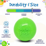 Green Glitter Ball 2-Pack Dog Toy | Soft PUP-X Rubber Floating Fetch Ball with Treat Dispenser | USA Made - SodaPup/True Dogs, LLC - Flyclothing LLC
