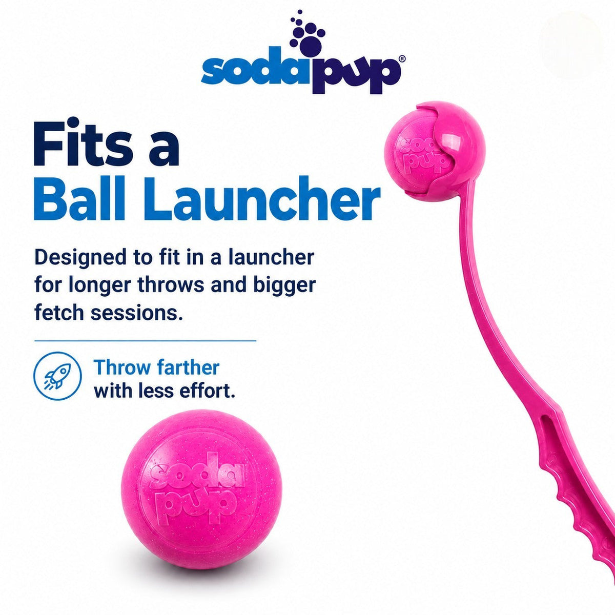 Princess Pack 2-Pack Dog Toy | Pink Glitter Ball + Unicorn Horn Chew Toy | USA Made - SodaPup/True Dogs, LLC - Flyclothing LLC