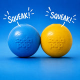 Squeak Ball - Durable Squeaky Dog Toy, Floats, Chew Toy | USA Made - SodaPup/True Dogs, LLC - Flyclothing LLC