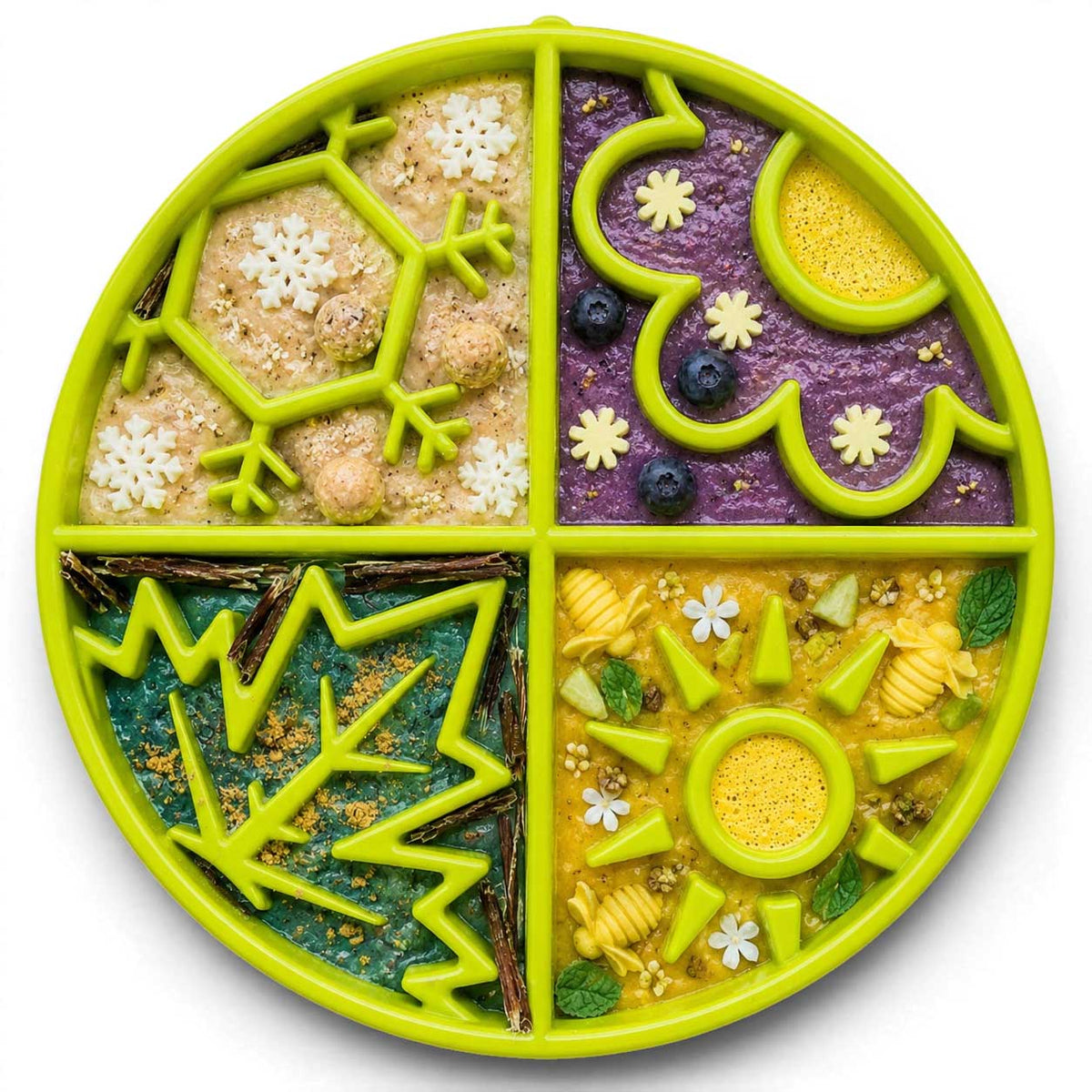 Four Seasons eTray - Shallow Slow Feeder Dog Bowl for Enrichment | USA Made - SodaPup/True Dogs, LLC - Flyclothing LLC