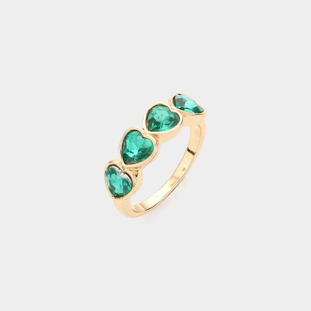 Heart Stone Cluster Ring - Madeline Love - Flyclothing LLC