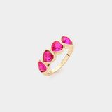 Heart Stone Cluster Ring - Madeline Love - Flyclothing LLC