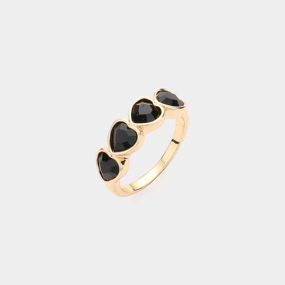 Heart Stone Cluster Ring - Madeline Love - Flyclothing LLC