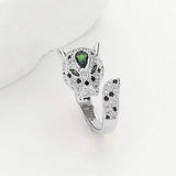 CZ Stone Paved Brass Metal Leopard Ring - Madeline Love - Flyclothing LLC