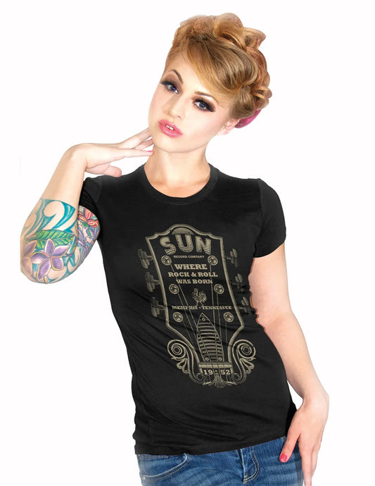 Sun Records Guitar Head Tee - Sun Records - Flyclothing LLC