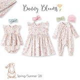 Bunny Blooms Soft Bamboo Zipper Romper for Easter - Tesa Babe - Flyclothing LLC