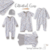 Cottontail Crew Bamboo Henley Easter Romper for Baby - Tesa Babe - Flyclothing LLC