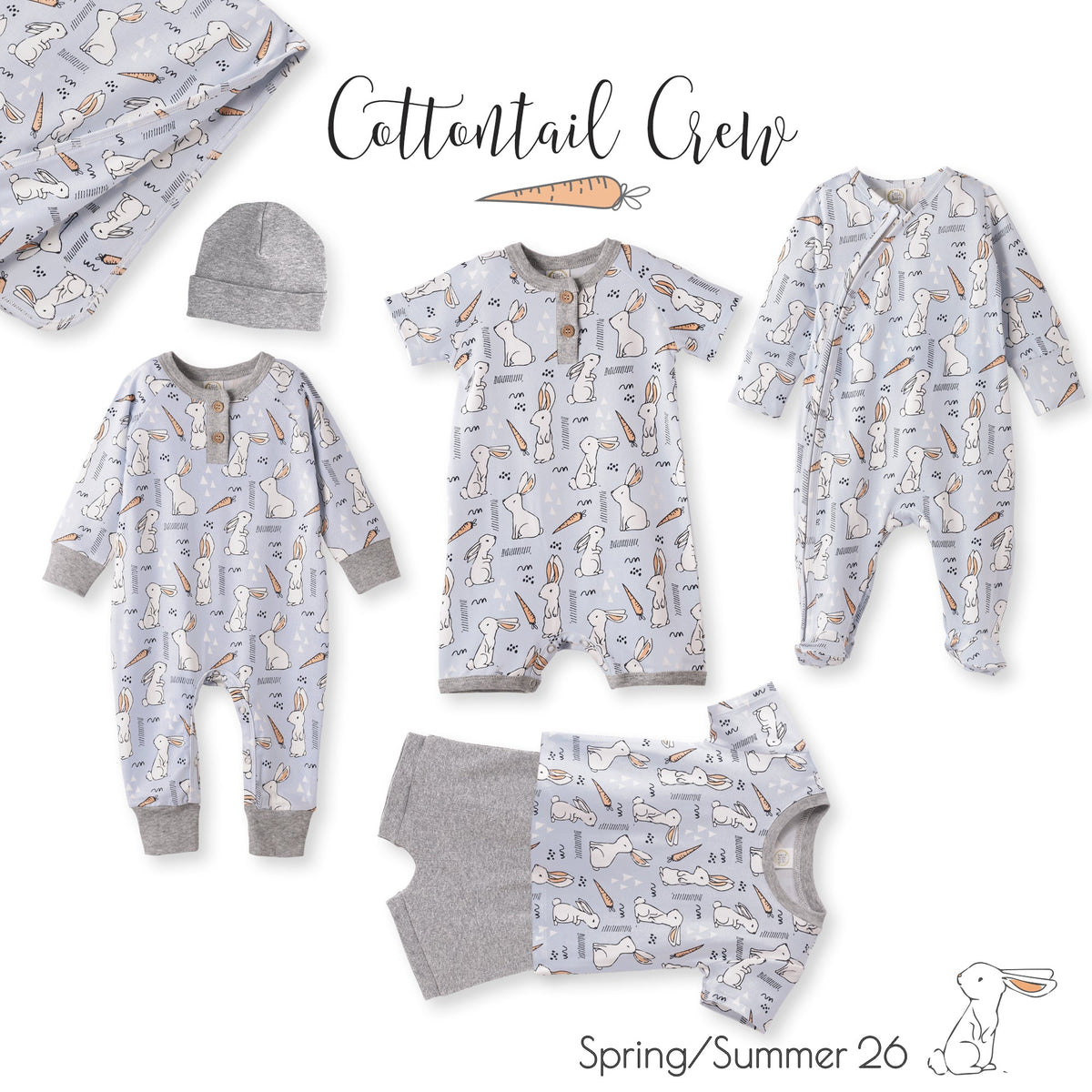 Cottontail Crew Bamboo Easter Stroller Blanket for Baby - Tesa Babe - Flyclothing LLC