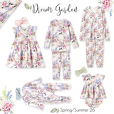 Dream Blossom Soft Bamboo Baby Girl Floral Zipper Romper - Tesa Babe - Flyclothing LLC