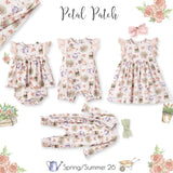 Petal Patch Baby Girl Romper – Bamboo One-Piece with Eyelet - Tesa Babe - Flyclothing LLC