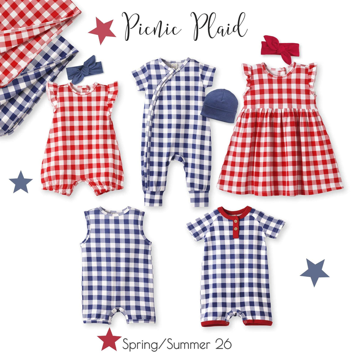 Picnic Plaid Soft Bamboo Summer Dress for Girls - Tesa Babe - Flyclothing LLC