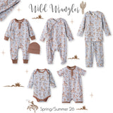 Wild Wrangler/Blue Western Baby Boy Bamboo Zipper Romper - Tesa Babe - Flyclothing LLC