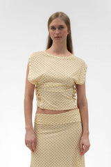 LIANA TOP IN BUTTER - findmenowthelabel - Flyclothing LLC