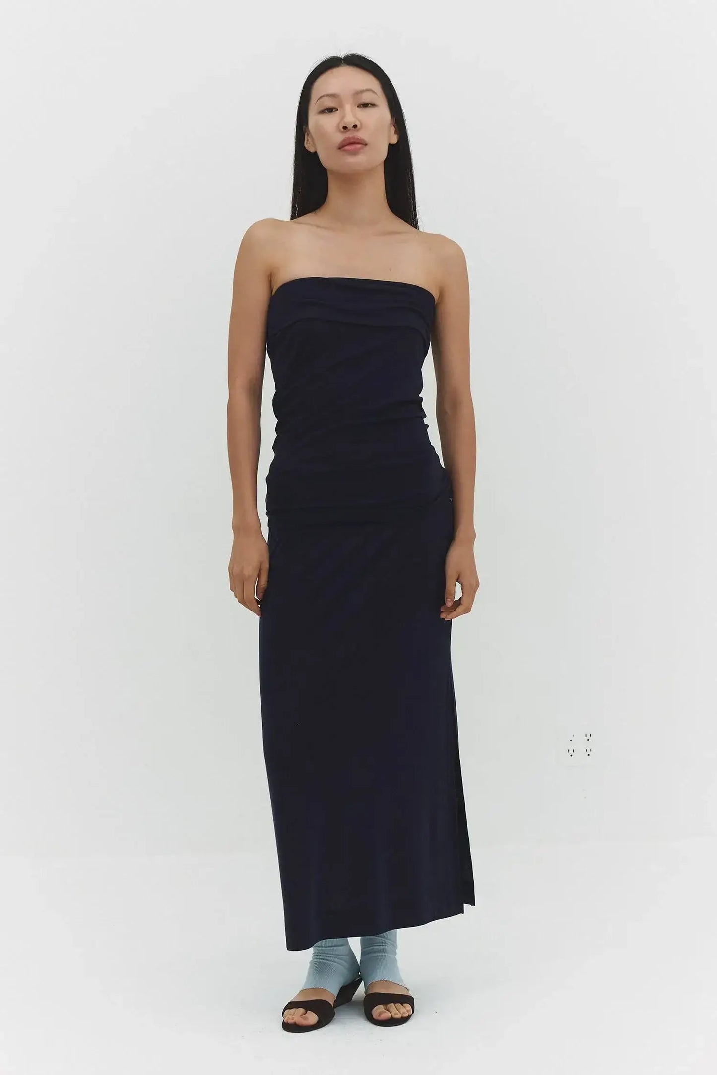SORI SKIRT IN NAVY - findmenowthelabel - Flyclothing LLC