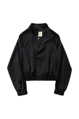 LEISEU TRACK JACKET IN BLACK