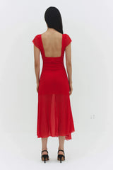 VALENTINA DRESS IN RED - findmenowthelabel - Flyclothing LLC