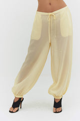 ZORA VOILE PANT IN BUTTER - findmenowthelabel - Flyclothing LLC
