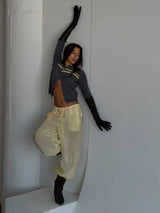 ZORA VOILE PANT IN BUTTER - findmenowthelabel - Flyclothing LLC