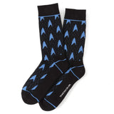 Star Trek Blue Delta Shield Black Men's Socks - Cufflinks.com - Flyclothing LLC