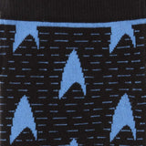 Star Trek Blue Delta Shield Black Men's Socks - Cufflinks.com - Flyclothing LLC
