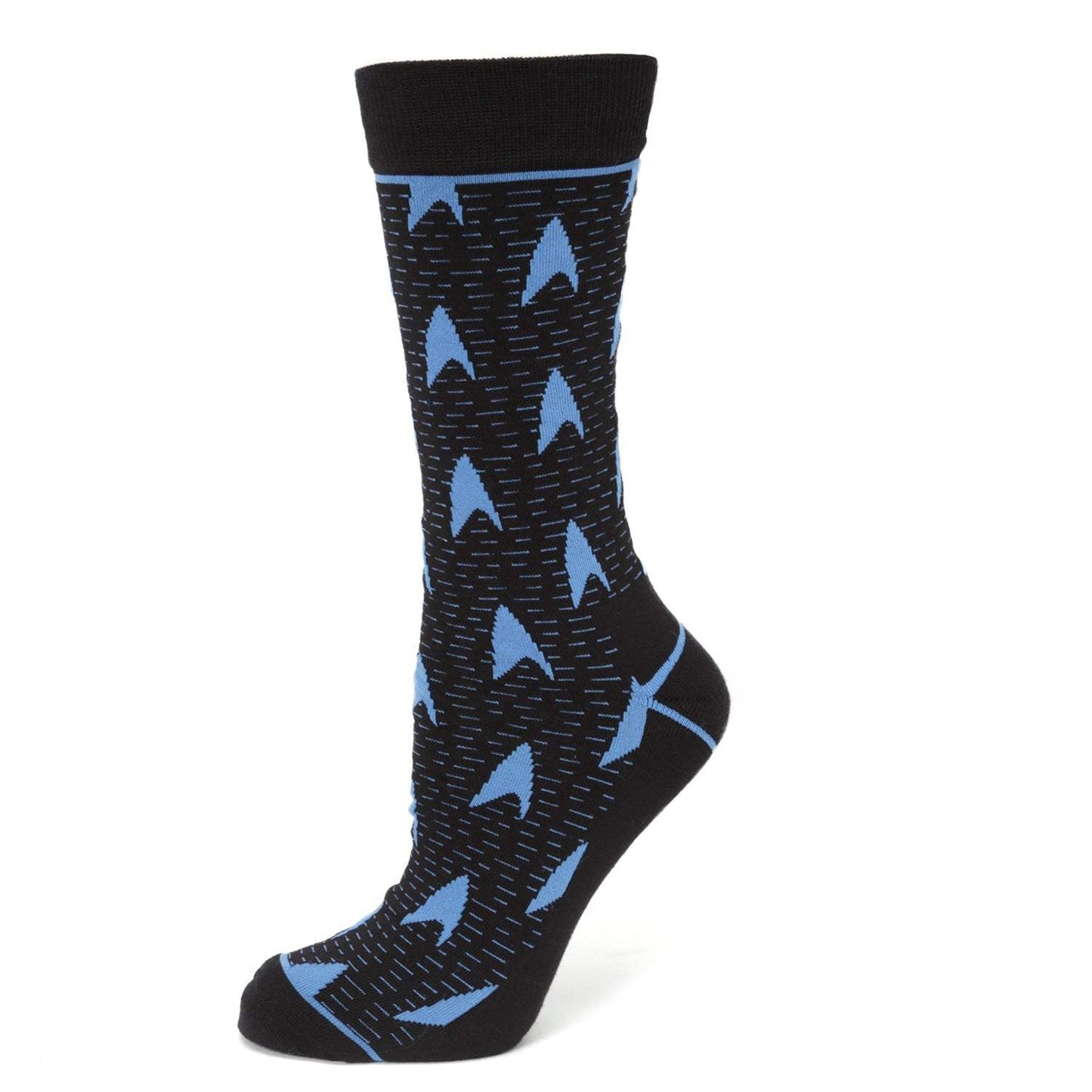 Star Trek Blue Delta Shield Black Men's Socks - Cufflinks.com - Flyclothing LLC