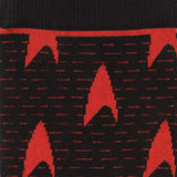 Star Trek Red Delta Shield Black Men's Socks - Cufflinks.com - Flyclothing LLC