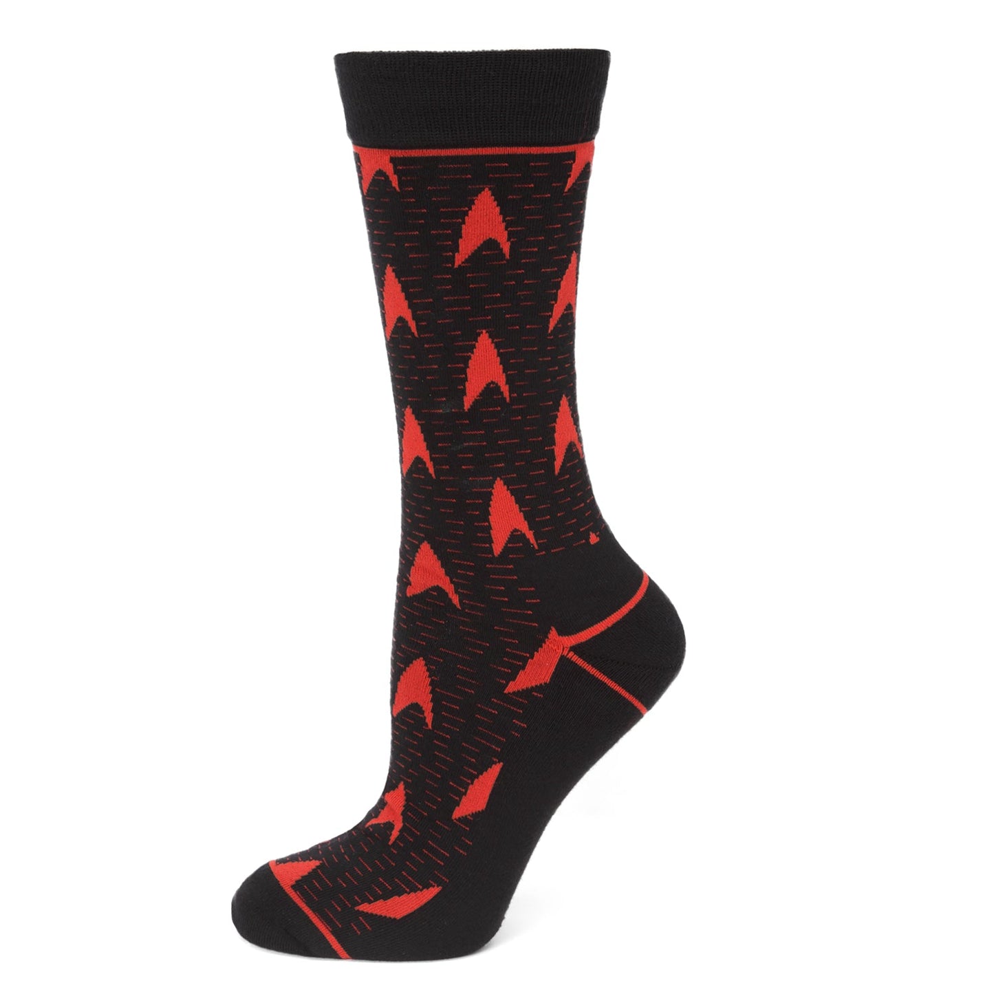 Star Trek Red Delta Shield Black Men's Socks - Cufflinks.com - Flyclothing LLC