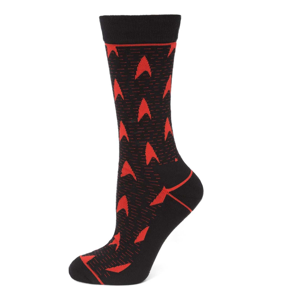 Star Trek Red Delta Shield Black Men's Socks - Cufflinks.com - Flyclothing LLC