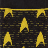 Star Trek Yellow Delta Shield Black Men's Socks - Cufflinks.com - Flyclothing LLC