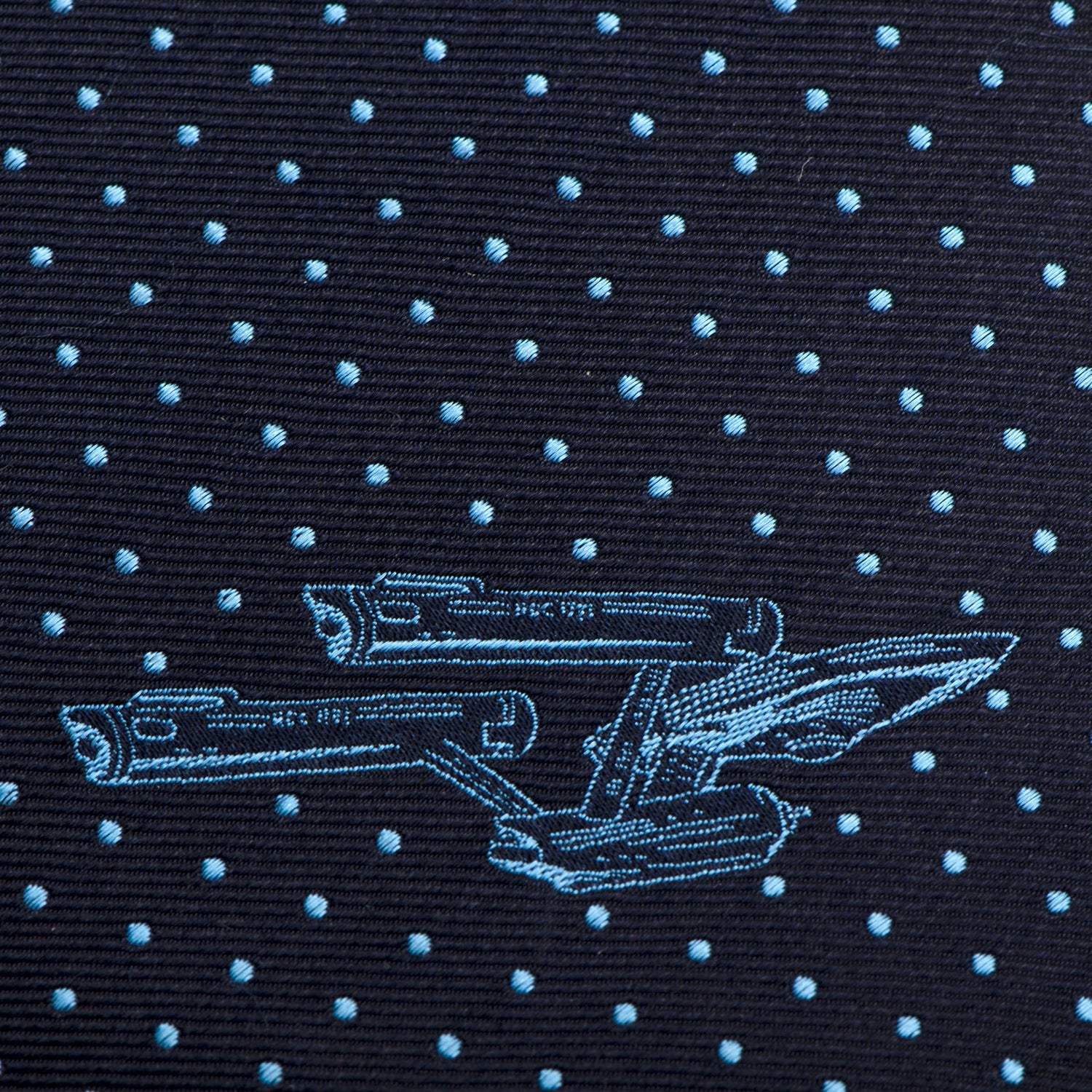 Star Trek Enterprise Dot Blue Men's Tie - Cufflinks.com - Flyclothing LLC