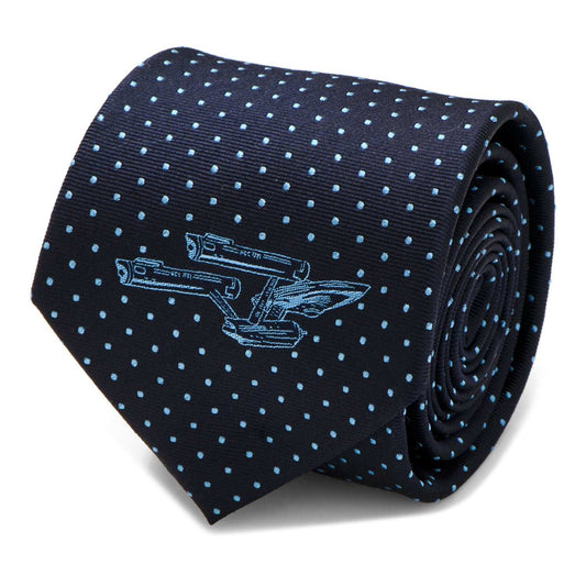 Star Trek Enterprise Dot Blue Men's Tie - Cufflinks.com - Flyclothing LLC