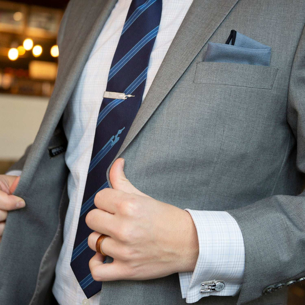 Star Trek Enterprise Silhouette Tie Bar - Cufflinks.com - Flyclothing LLC