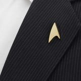Star Trek Gold Delta Shield Lapel Pin - Cufflinks.com - Flyclothing LLC