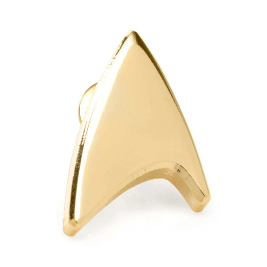 Star Trek Gold Delta Shield Lapel Pin - Cufflinks.com - Flyclothing LLC