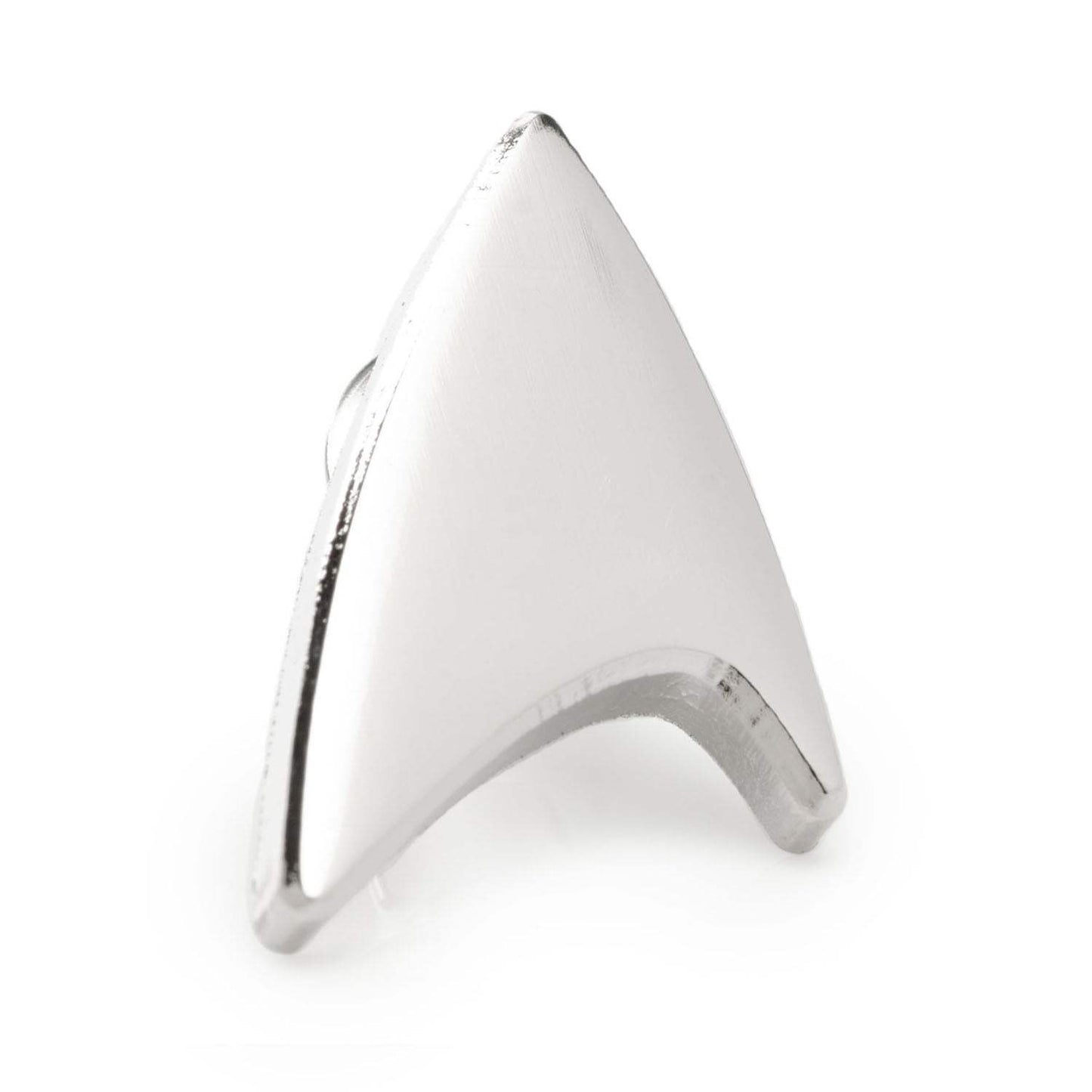 Star Trek Silver Delta Shield Lapel Pin - Cufflinks.com - Flyclothing LLC