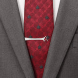 Star Trek Sterling Silver Cutout Delta Shield Tie Bar - Cufflinks.com - Flyclothing LLC