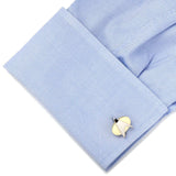 Star Trek Two Tone Delta Shield Cufflinks Tie Bar Gift Set - Cufflinks.com - Flyclothing LLC