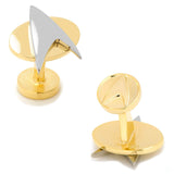 Star Trek Two Tone Delta Shield Cufflinks - Cufflinks.com - Flyclothing LLC