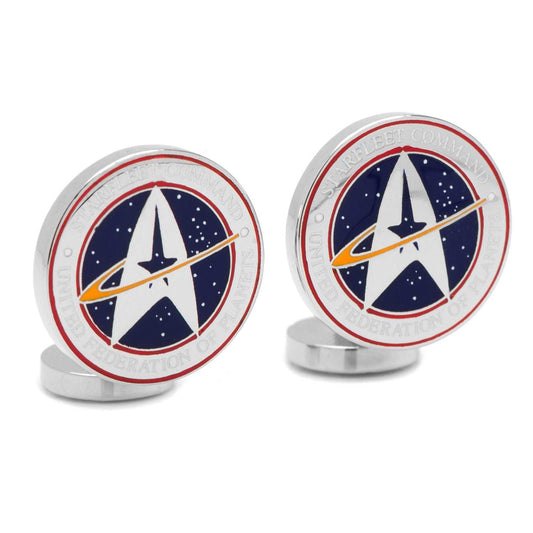 Star Trek Starfleet Command Cufflinks - Cufflinks.com - Flyclothing LLC