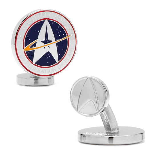 Star Trek Starfleet Command Cufflinks - Cufflinks.com - Flyclothing LLC