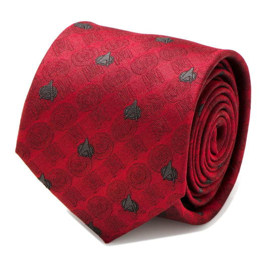 Star Trek TNG Red Delta Shield Men's Tie - Cufflinks.com - Flyclothing LLC