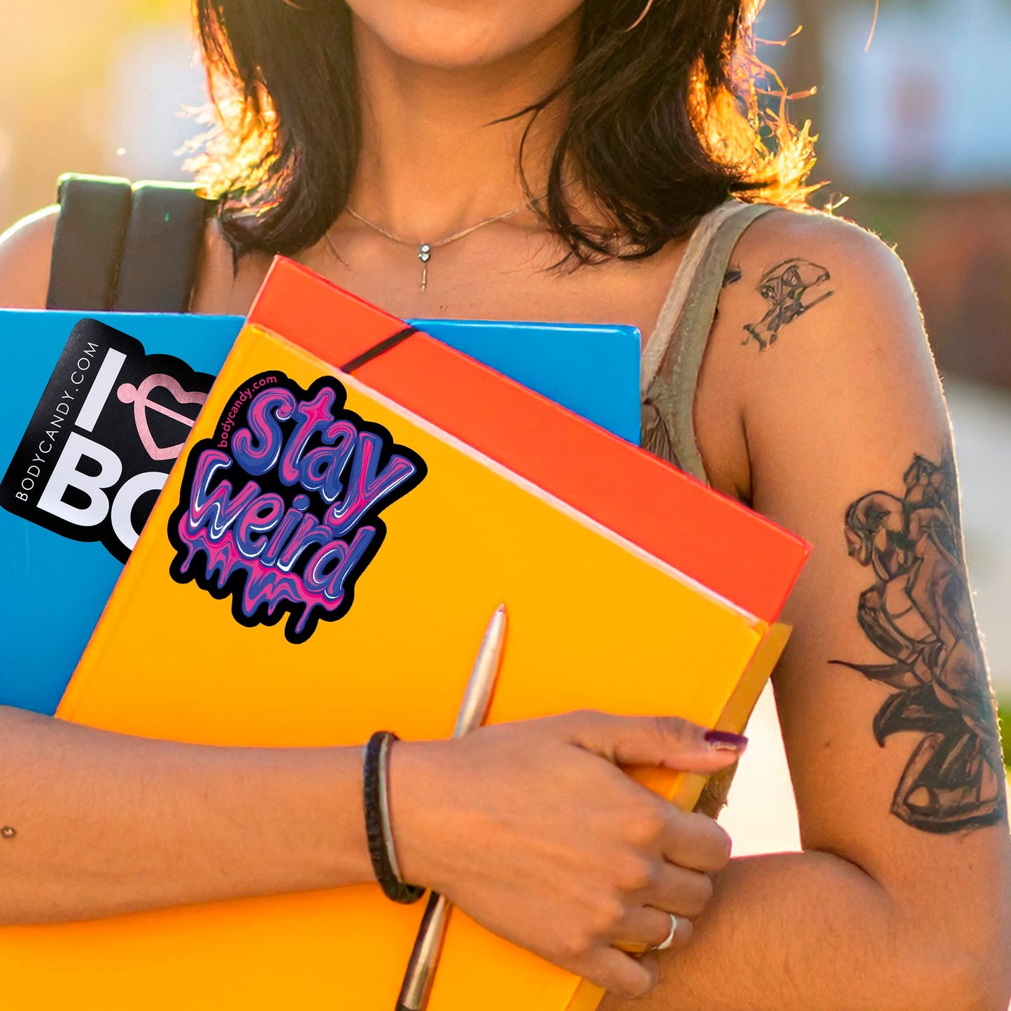 Stay Weird Sticker by Onyx O - BodyCandy