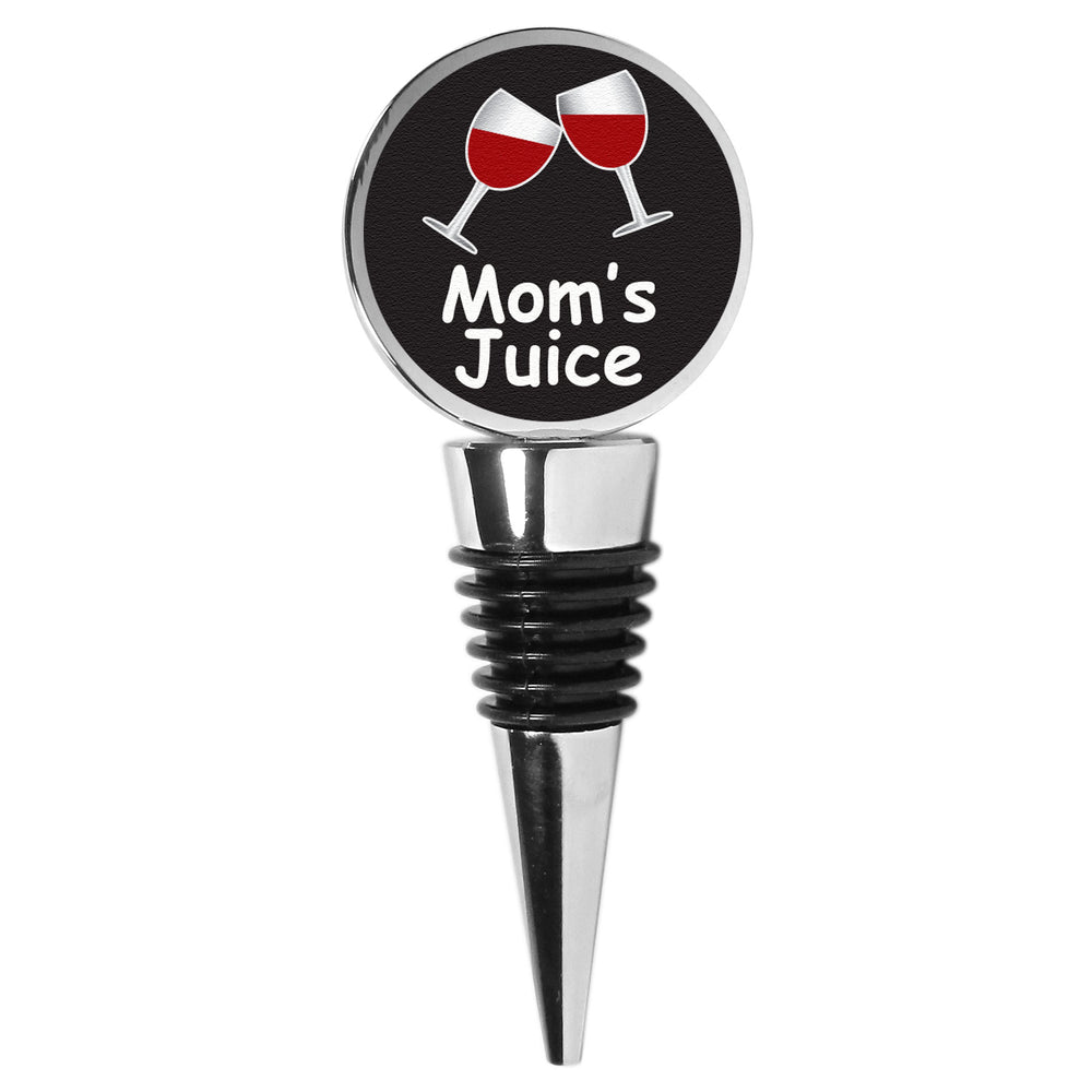 Mom's Juice w/Glasses Wine Stopper 