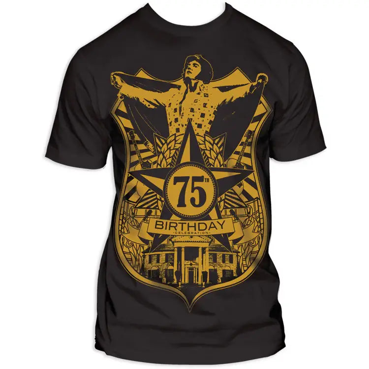 Elvis Presley Vintage 75th Birthday T-Shirt - Elvis Presley - Flyclothing LLC