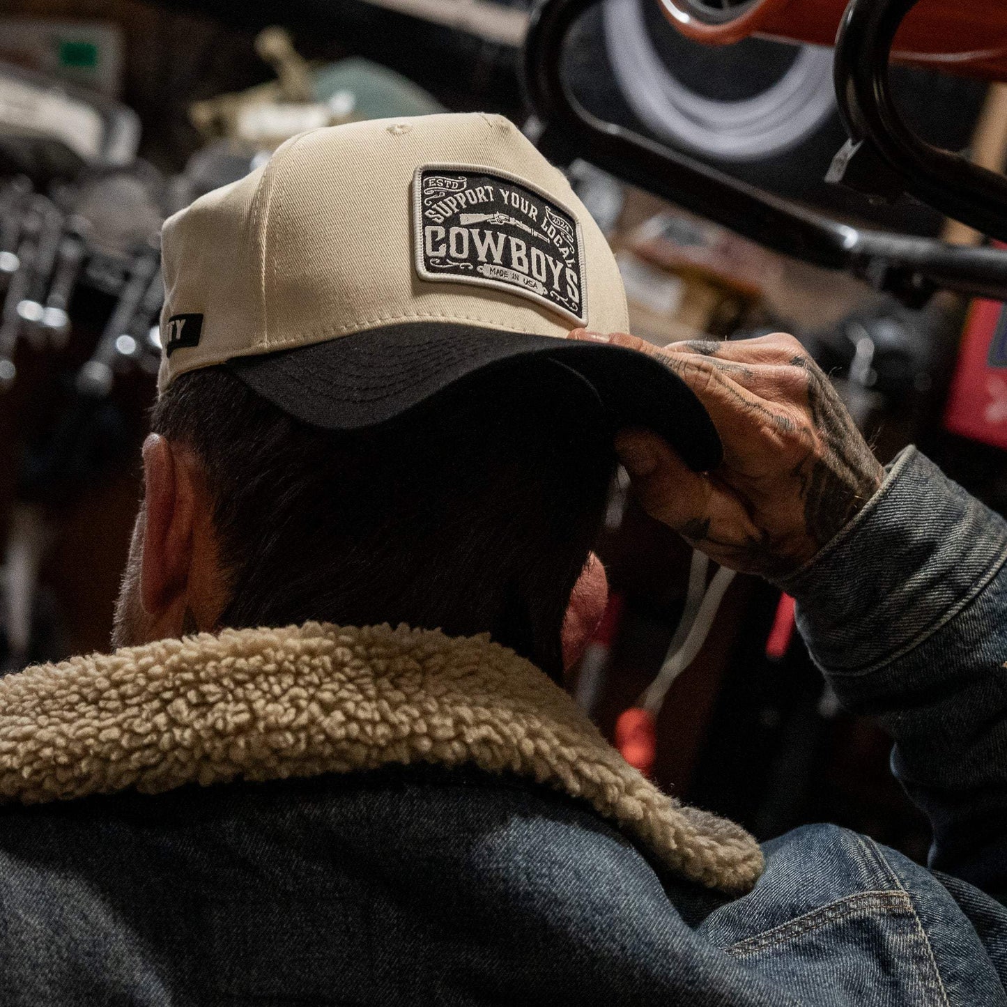 Support Your Local Cowboys Patch 5 Panel Workhorse Snapback - DIRTY COWBOY USA - Flyclothing LLC